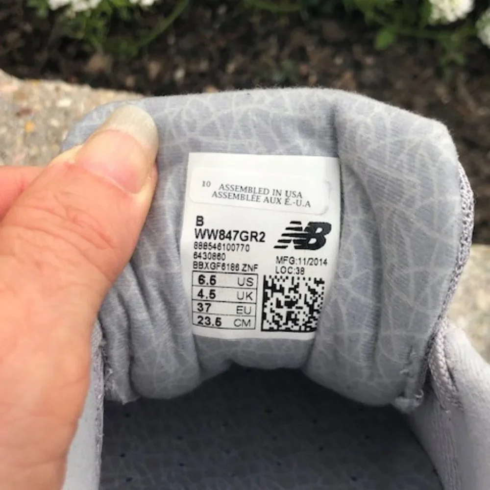 NEW BALANCE 847 V2 WOMENS WALKING SHOES GRAY PINK WW847GR2 SIZE 6-1/2M - Picture 11 of 14